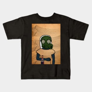 Unleash NFT Character - Molotov Cocktail Waves with FemaleMask on TeePublic Kids T-Shirt